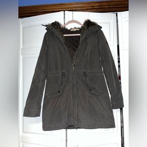 Hollister green winter coat size medium